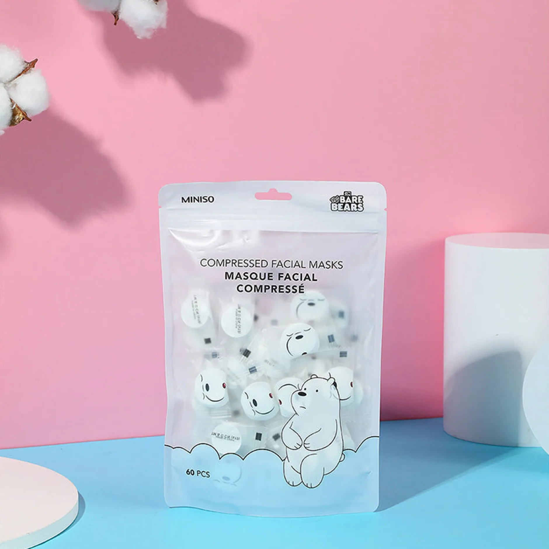 MINISO 40 Maschere Facciali Bianche Di We Bare Bears Outlet