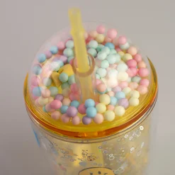 MINISO Bicchiere Con Cannuccia Collezione Smiley World Discount