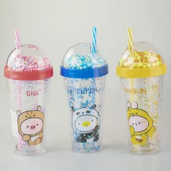 MINISO Borraccia Gigi Rosa Con Cannuccia (420Ml) Discount