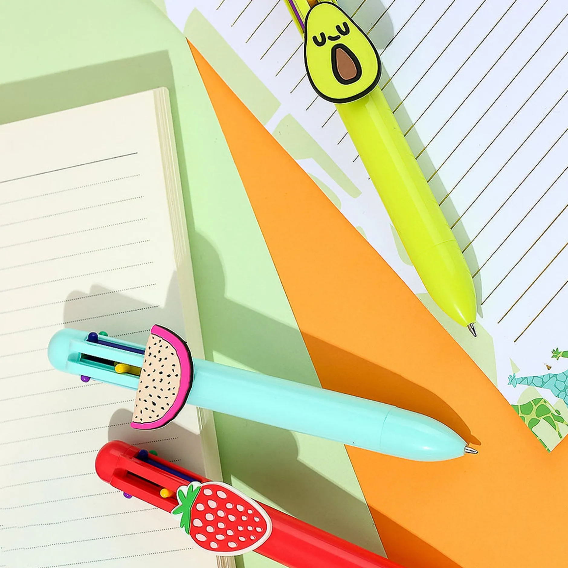 MINISO Penna 6 Colori - Fruit Series (1Pz) New