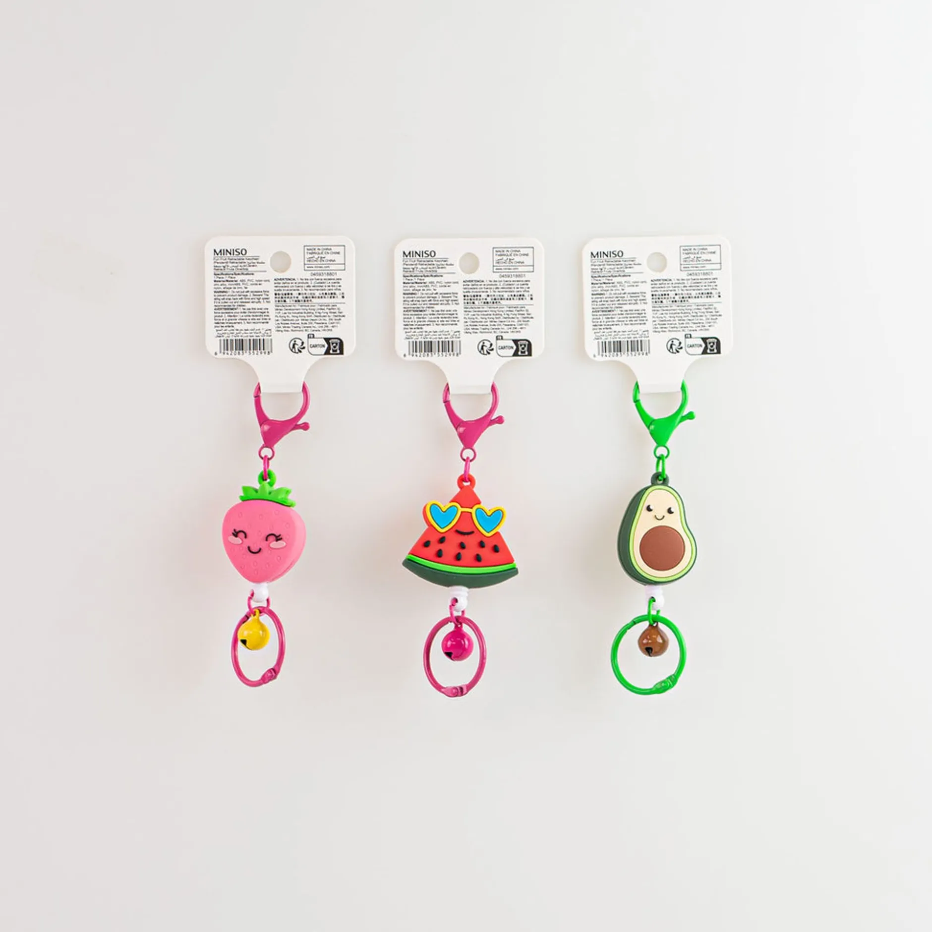 MINISO Portachiavi - Fun Fruit (1Pz) New