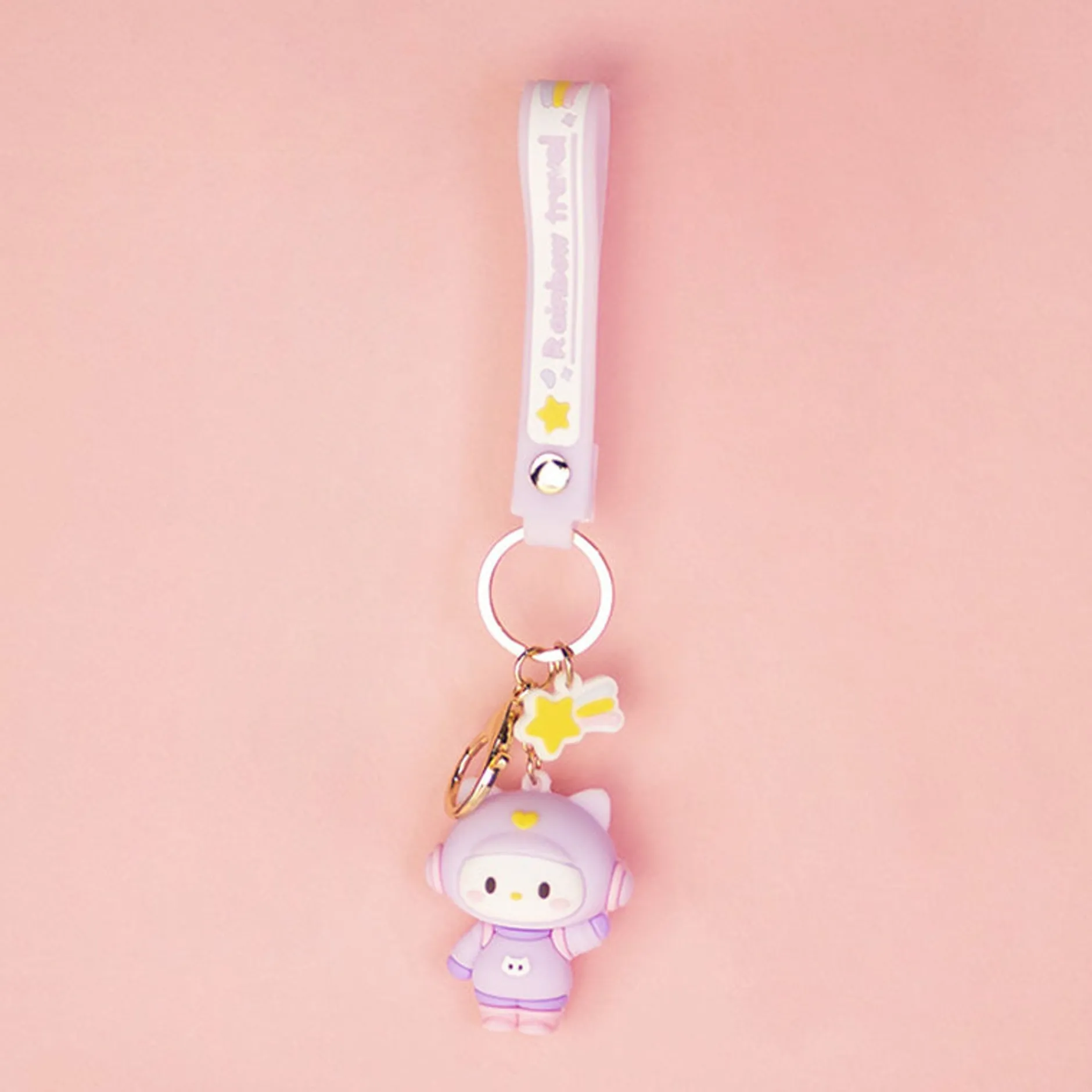 MINISO Portachiavi Gattino Spaziale (1Pz) Hot