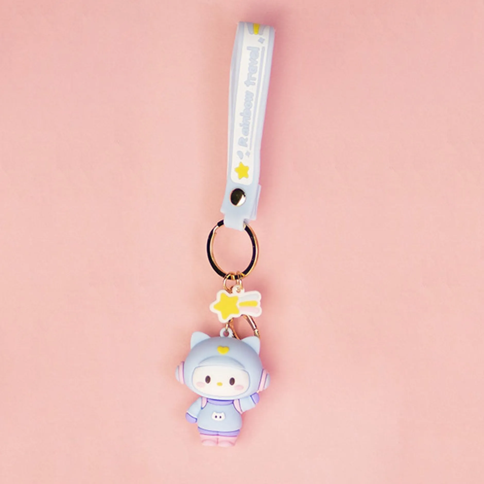 MINISO Portachiavi Gattino Spaziale (1Pz) Hot