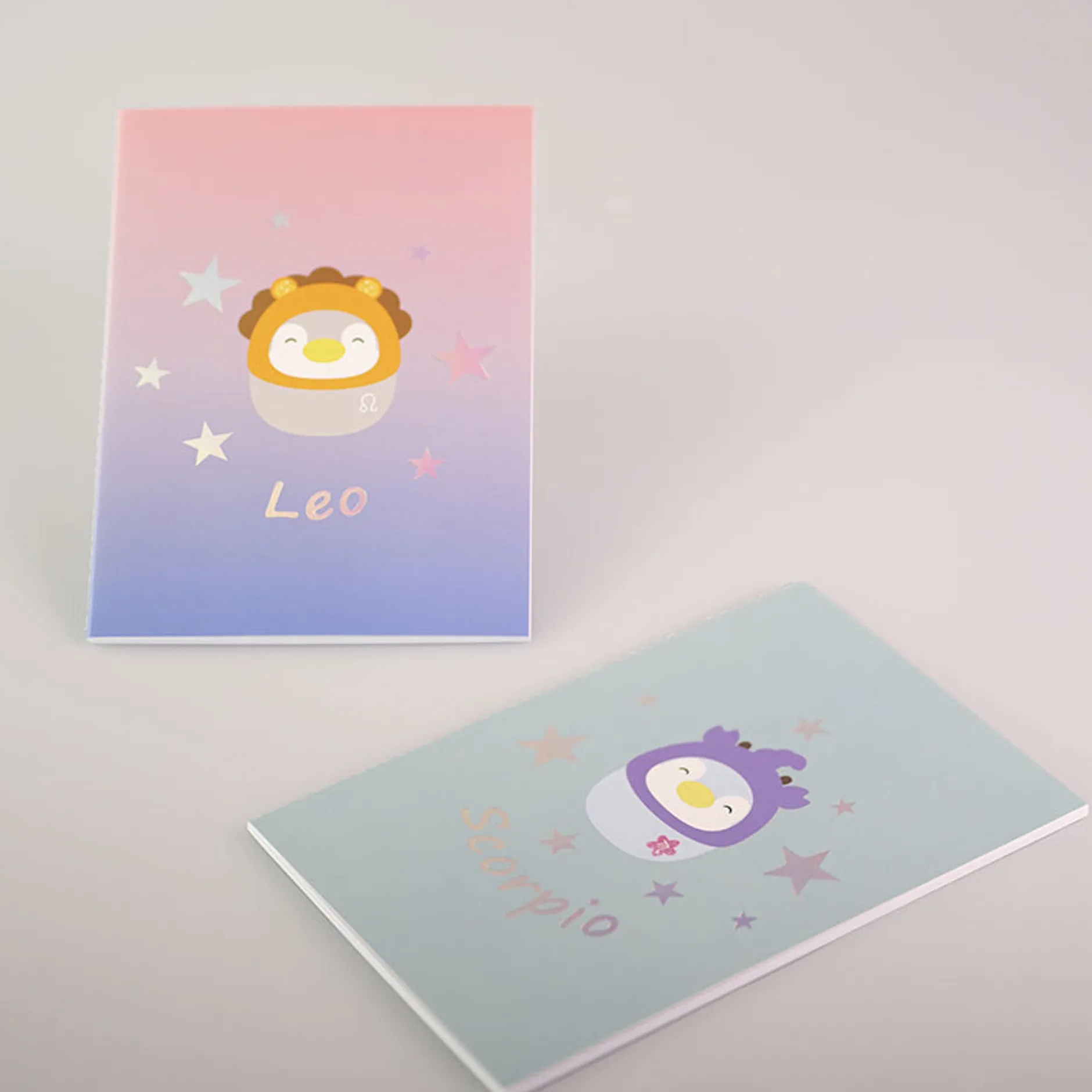 MINISO Quaderno Rilegato A Punto - Collezione Segni Zodiacali (A5) - (2Pz) Sale