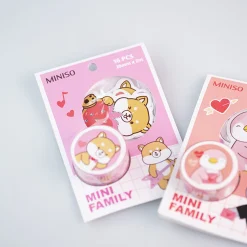 MINISO Set Nastro Adesivo E Stickers - Mini Family (1Pz)