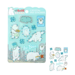 MINISO Stickers Con Brillantini Ice Bear - We Bare Bears New