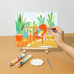 MINISO Tela Con Cavalletto E Tempere New